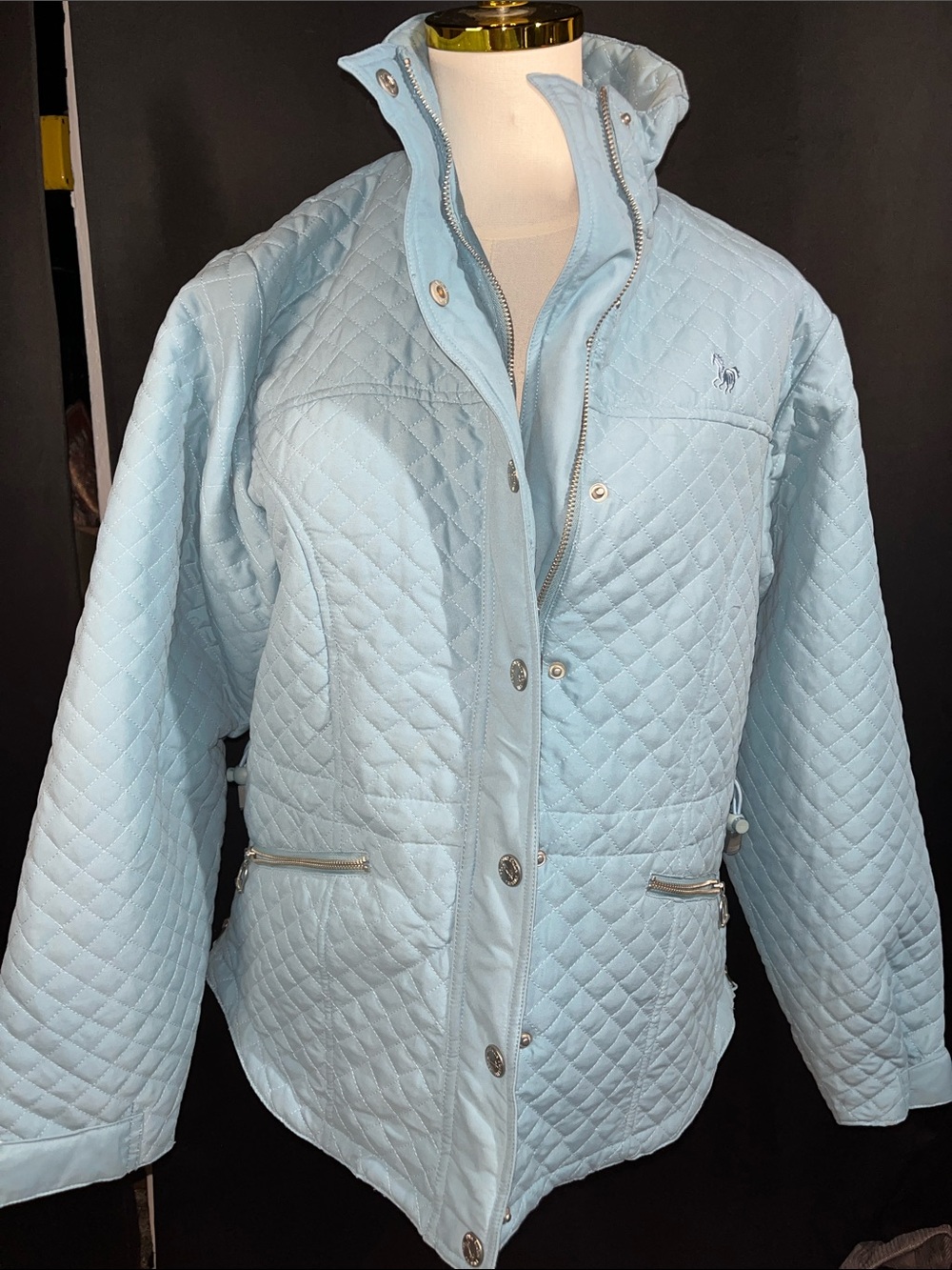 PRI Princess Equestrian Quilted Jacket in Powder Blue